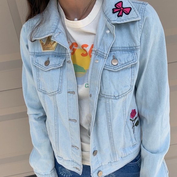 Forever 21 Jean Jacket w/ Patches - Picture 6 of 6